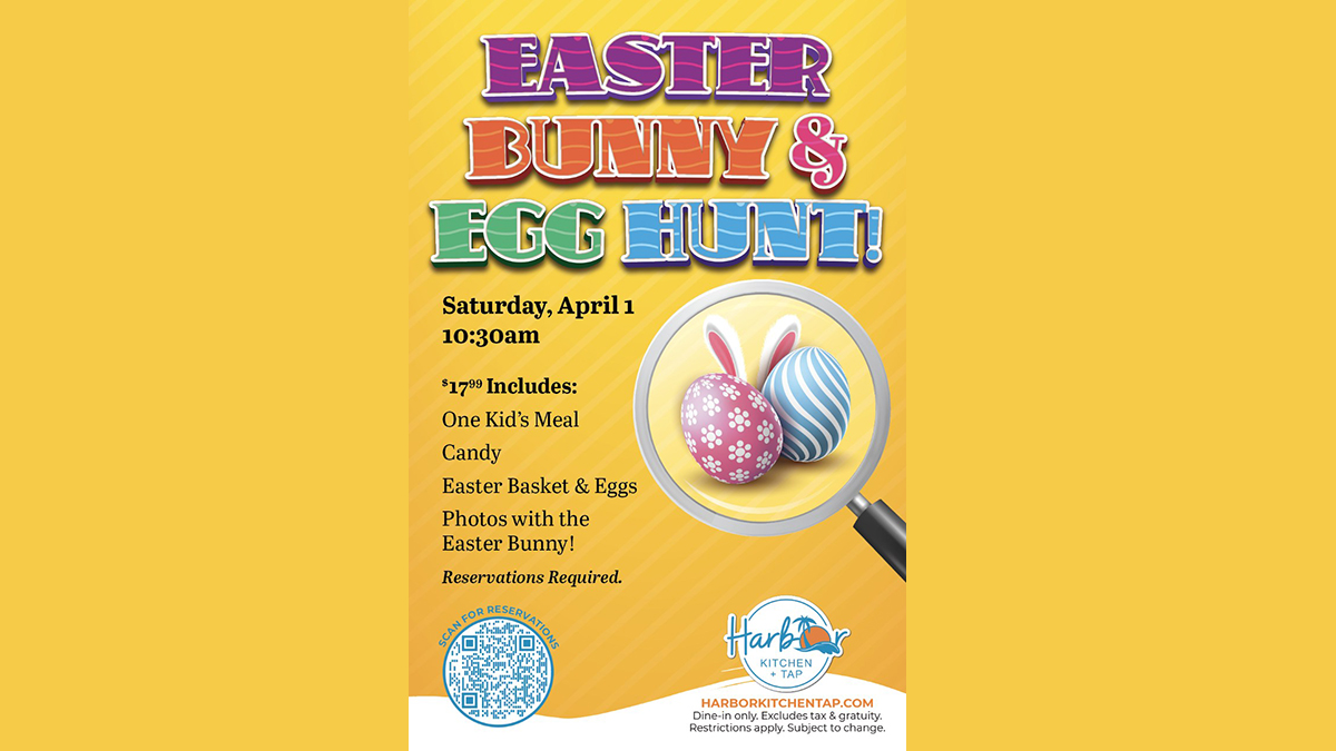 Easter Bunny and Egg Hunt at Harbor Kitchen and Tap